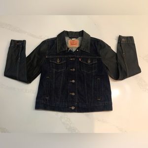 Womens Levi’s Jean and Faux Leather Jacket Medium New Without Tags